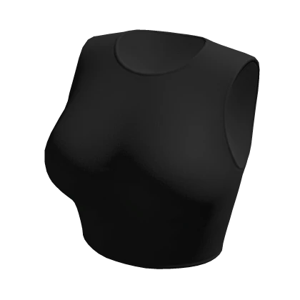 Crop Top Black Basic Tight Baby Baddie Tee Shirt