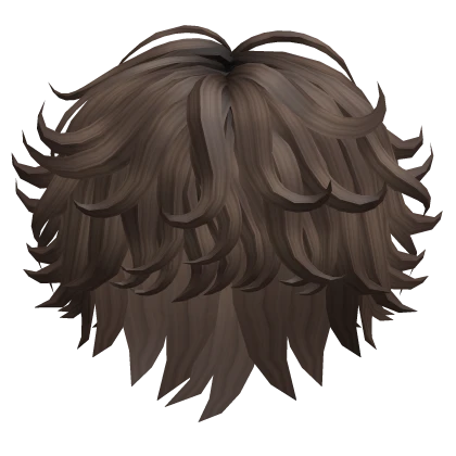 Fluffy Wavy  Anime Emo Boy Hair (Brown)
