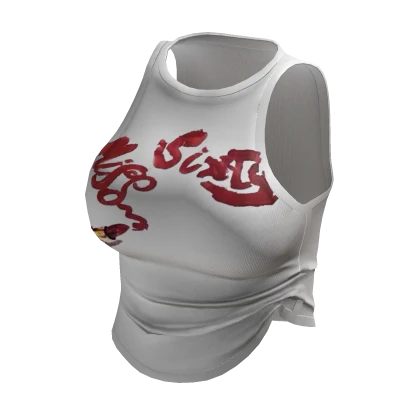 Y2K Graffiti  Miss Lipstick Tank