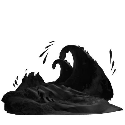 Ocean Waves In Black