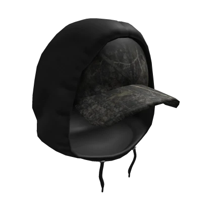 Black Hoodie With Camo Hat