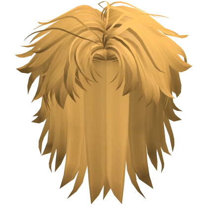 Yellow - Anime Male Messy Mullet Hair