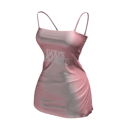 Pink Satin Mini Dress (Gods Favorite)