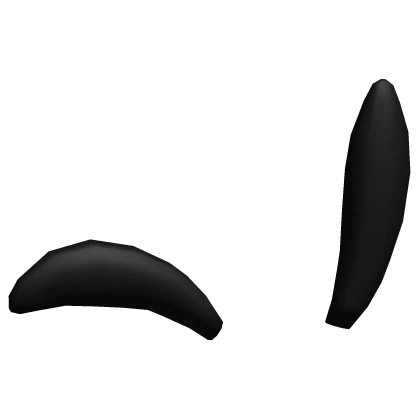 Black Big Fluffy Floppy Dog Ears