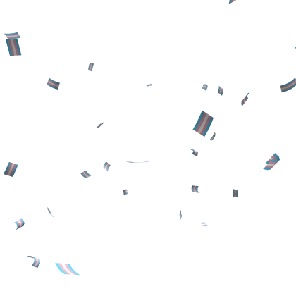 Pride Confetti (Upper): Transgender