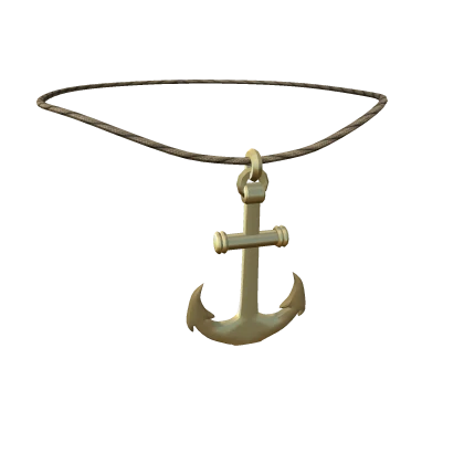 Gold Anchor Necklace 1.0