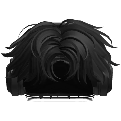 Short Fade Middle Part w/ Headphones - Black