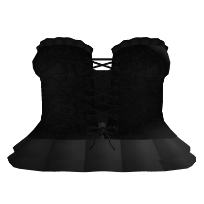 ♡ black lace corset doll dress 