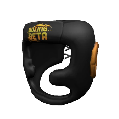 Black and Gold Boxing Headgear