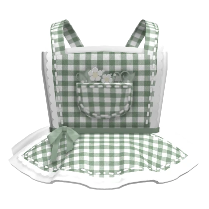 ♡ Green Summer Gardening Apron
