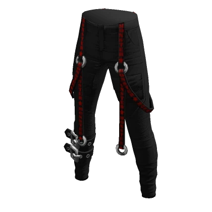 Strappy Biker Jeans Blood Moon