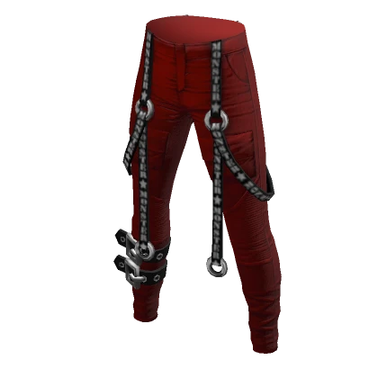 Strappy Biker Jeans Reverse Blood Moon