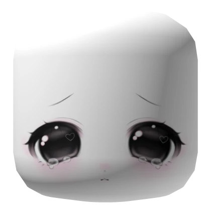 ♡ : adorable anime chibi crying face mask