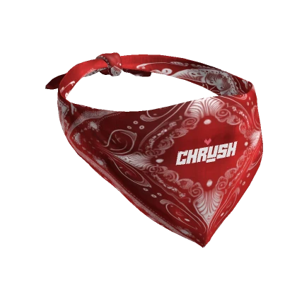 CHRUSH Face Bandana in Red