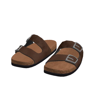 Brown Suede Sandals
