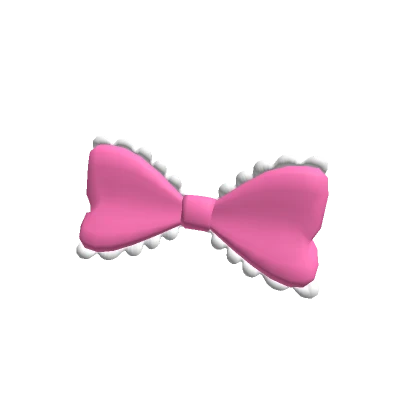 Hot Pink Gothic Ruffle Bow