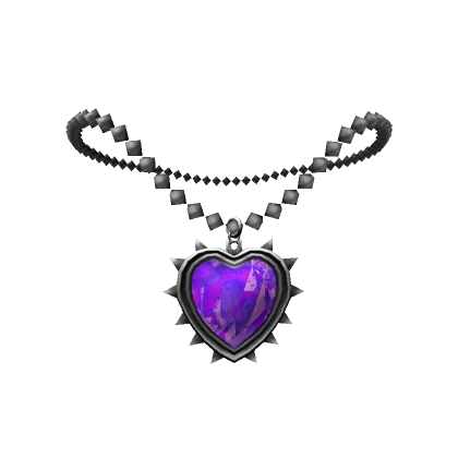 Glowing Purple Emerald Necklace