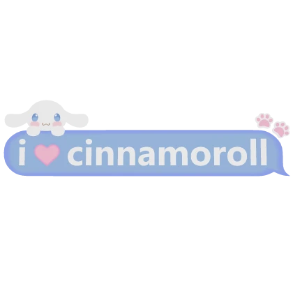  I <3 cinnamoroll Text
