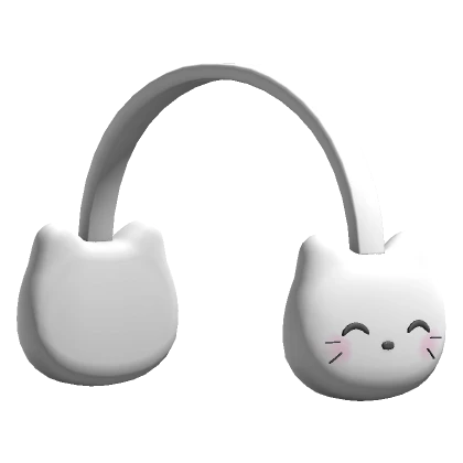 Kitty Plush EarMuffs ( Black )