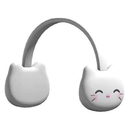 Kitty Plush EarMuffs ( Pink )