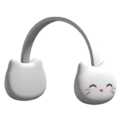 Kitty Plush EarMuffs ( Red )