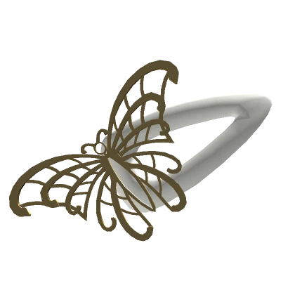 Gold Skeletal Butterfly Hair Pin