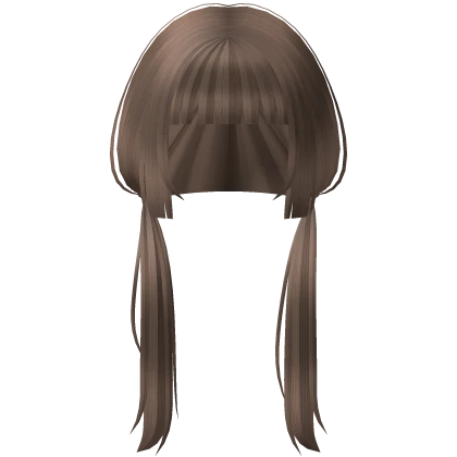 ୨୧ cutecore anime hime long pigtails - brown