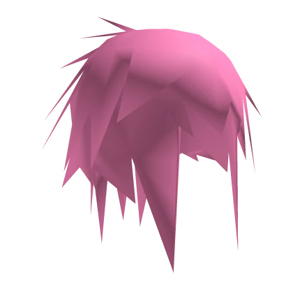 Ratty Low Poly Hair - Light Pink