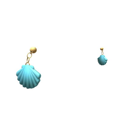 Summer Seashell Earrings - Blue 🐚