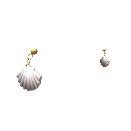 Summer Seashell Earrings - White 🐚