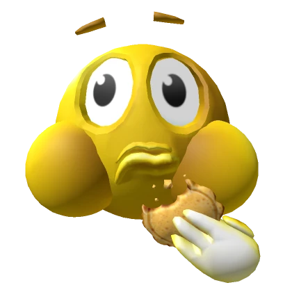 Golden Eating Emoji