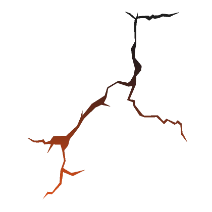 Fade Face Crack - Orange