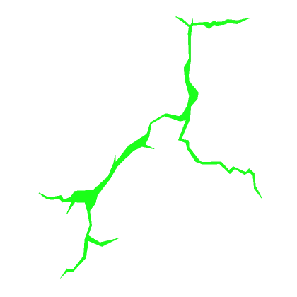 Void Face Crack - Green