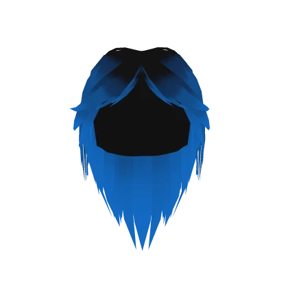 Neon Midnight Blue Girl Hair
