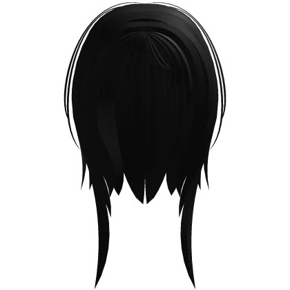 kawaii short jelly fish hair in black