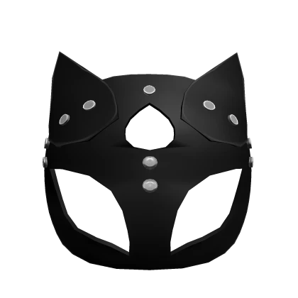 Cat Woman Egyptian Face Mask Hat Black Screws