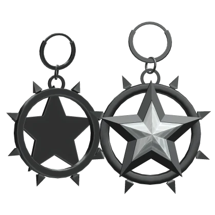 Black Starstruck Earrings