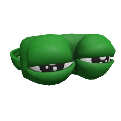 sleepy meme frog mask