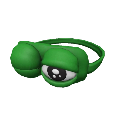 winking meme frog sleeping mask