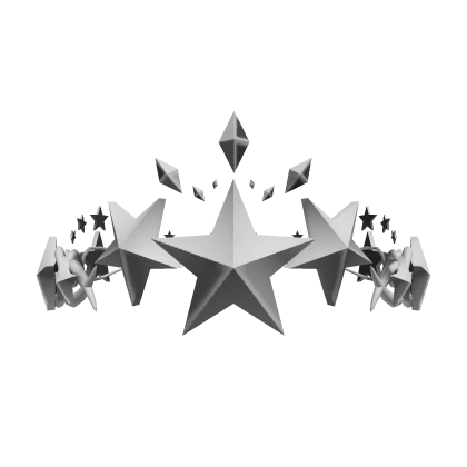 Silver Star Diamond Y2K Sigil Crown