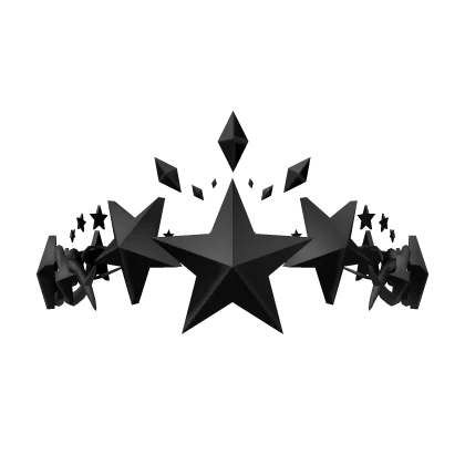 Black Star Diamond Y2K Sigil Crown