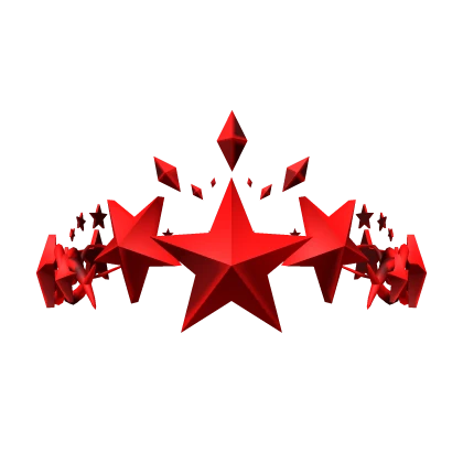 Red Star Diamond Y2K Sigil Crown