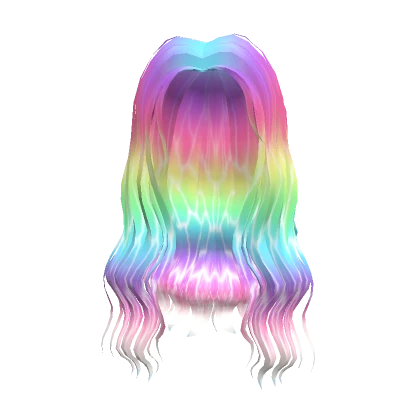 Lovely Rainbow Waves Hair