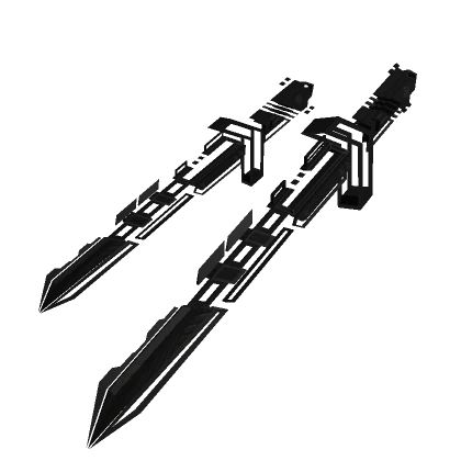 [3.0] Dark Grey Dual Waist Cyberpunk Sword