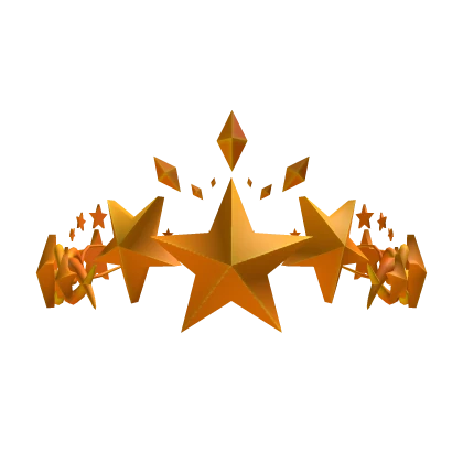 Gold Star Diamond Y2K Sigil Crown