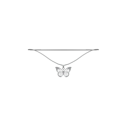 Y2K Silver Butterfly Necklace [1.0]