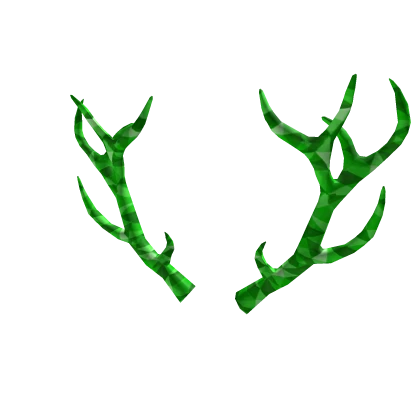 Green Sparkle Time Antlers