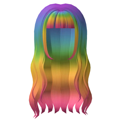 Rainbow Beautiful Wavy Hair
