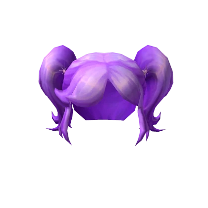 Purple Double Ponytails