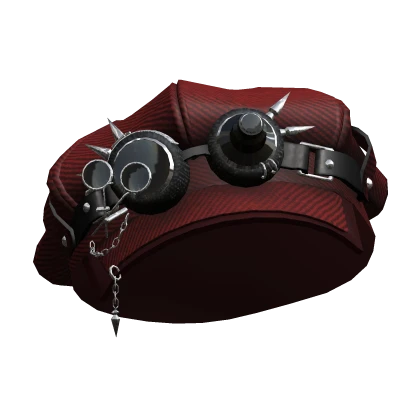 Red Newsboy Cap w/ Goggles